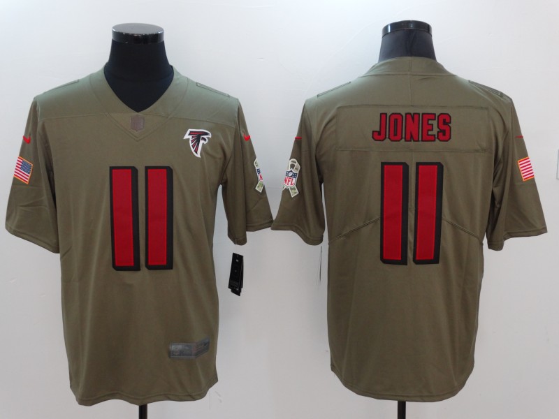 Men's Atlanta Falcons Julio Jones #11 Brown Jersey
